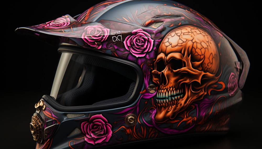 Les stickers pour les casques de moto